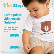 1st Step Baby Printed T-Shirt and Shorts Clothing Set
