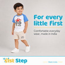 1st Step Baby Printed T-Shirt and Shorts Clothing Set