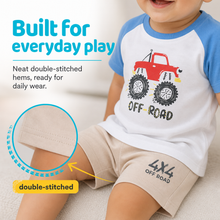 1st Step Baby Printed T-Shirt and Shorts Clothing Set