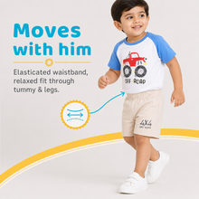 1st Step Baby Printed T-Shirt and Shorts Clothing Set
