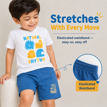 1st Step Baby Boys Printed T-Shirt and Shorts Clothing Set