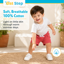 1st Step Cotton Pull-on Shorts With Drawstring
