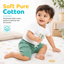 1st Step Cotton Pull-on Shorts With Drawstring - Green