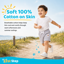 1st Step Cotton Pull-on Shorts - Grey