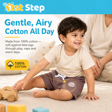 1st Step Cotton Pull-on Shorts With Drawstring