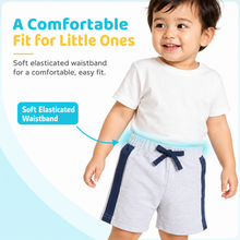 1st Step Cotton Pull-on Shorts With Drawstring - Grey