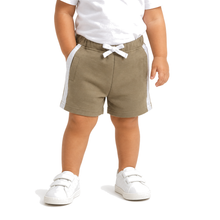 1st Step Cotton Pull-on Shorts With Drawstring - Brown