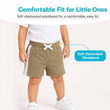 1st Step Cotton Pull-on Shorts With Drawstring - Brown