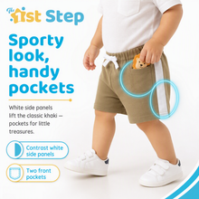 1st Step Cotton Pull-on Shorts With Drawstring - Brown