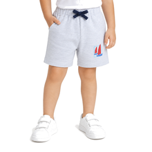 1st Step Cotton Pull-on Shorts With Drawstring - Grey