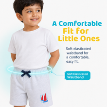 1st Step Cotton Pull-on Shorts With Drawstring - Grey