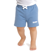 1st Step Cotton Pull-on Shorts With Drawstring - Blue