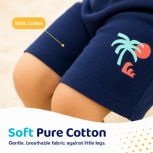 1st Step Cotton Pull-on Shorts With Drawstring - Navy blue