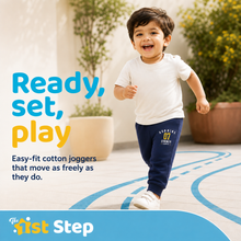 1st Step Cotton Pull-on Joggers - Navy blue