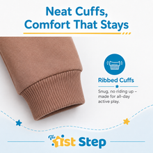 1st Step Cotton Pull-on Joggers - Brown