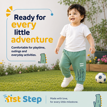 1st Step Cotton Pull-on Joggers - Green