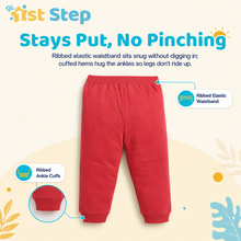 1st Step Cotton Pull-on Joggers - Red