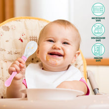 1st Step Dual Ended BPA Free Silicone Spoon Set (Pink)