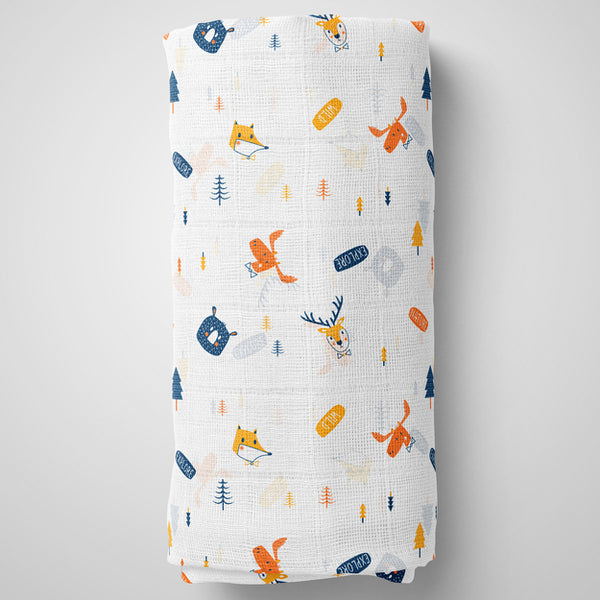 1st Step Muslin Swaddle 60cm*75cm (Pack of 2)