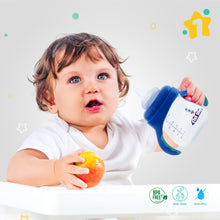1st Step 2 in 1 BPA Free Polypropylene Feeding Bottle Cum Soft Spout Sipper with Twin Handle (Mint Green)