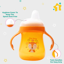 1st Step Matte Collection BPA Free Soft Spout Sipper With Twin Handles for Easy Grip  (Orange)