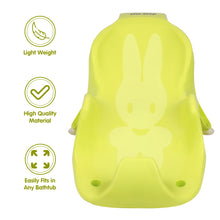 1st Step Anti Slip Baby Plastic Bath Chair, Baby Bath Seat with Non Slip Suction Base (Green)