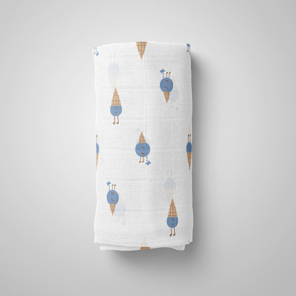 1st Step Muslin Swaddle 100cm*120cm