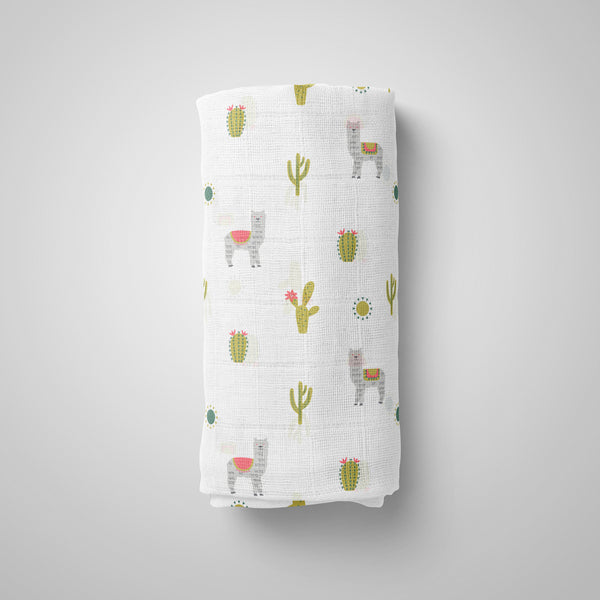 1st Step 100% 2 Ply Printed Muslin Blanket/Swaddle (90 * 90 Cm)