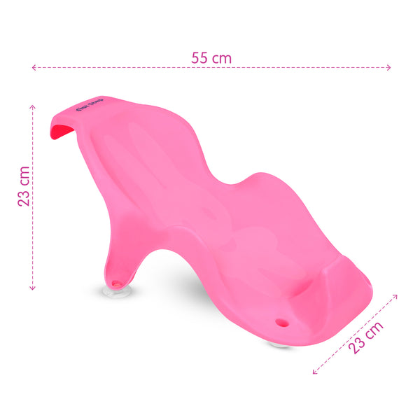 1st Step Anti Slip Baby Plastic Bath Chair, Baby Bath Seat with Non Slip Suction Base (Pink)
