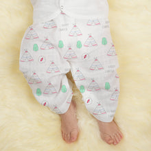 1st Step 100% Soft Muslin Cotton Baby Pants - Pack of 4 - Pack of 4 - 0-3 Months
