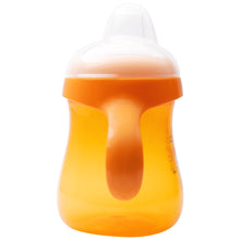 1st Step Matte Collection BPA Free Soft Spout Sipper With Twin Handles for Easy Grip  (Orange)