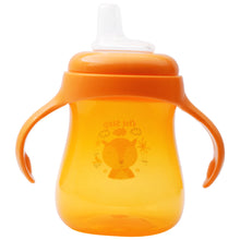 1st Step Matte Collection BPA Free Soft Spout Sipper With Twin Handles for Easy Grip  (Orange)