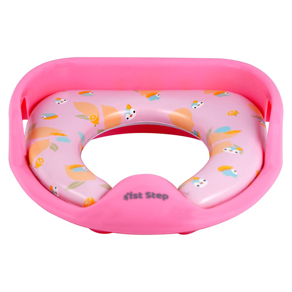 1st Step Baby Western Cushioned Potty Training Seat With Handles (Pink)