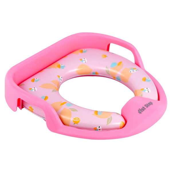1st Step Baby Western Cushioned Potty Training Seat With Handles (Pink)