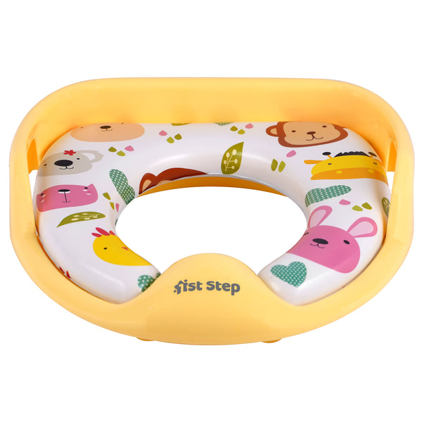 1st Step Baby Western Cushioned Potty Training Seat With Handles (Yellow)