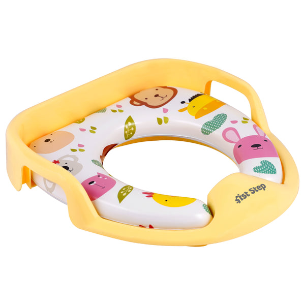 1st Step Baby Western Cushioned Potty Training Seat With Handles (Yellow)