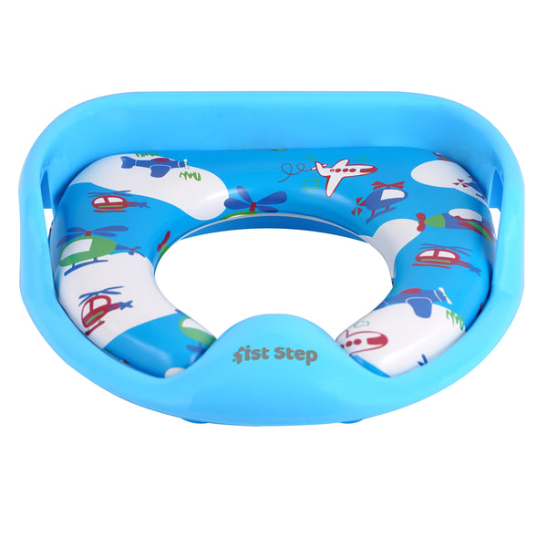 1st Step Baby Western Cushioned Potty Training Seat With Handles (Blue)