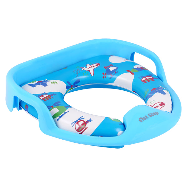 1st Step Baby Western Cushioned Potty Training Seat With Handles (Blue)