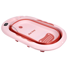 1st Step Folding Bath Tub with Thermometer and Anti-Skid Base for Kids of 0 to 3 Years (Pink)