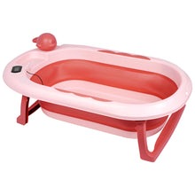 1st Step Folding Bath Tub with Thermometer and Anti-Skid Base for Kids of 0 to 3 Years (Pink)