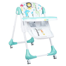 1st Step Little Lux Baby High Chair with 5 Point Safety Harness, 7 Level Height Adjustment (Mint Green)