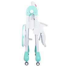 1st Step Little Lux Baby High Chair with 5 Point Safety Harness, 7 Level Height Adjustment (Mint Green)