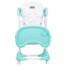 1st Step Little Lux Baby High Chair with 5 Point Safety Harness, 7 Level Height Adjustment (Mint Green)