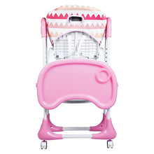 1st Step Little Lux Baby High Chair with 5 Point Safety Harness, 7 Level Height Adjustment (Pink)