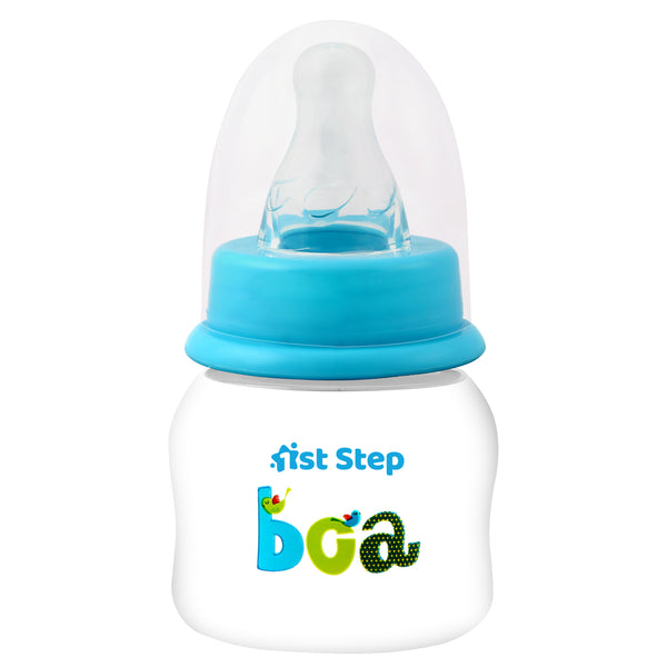 1st Step BPA Free Baby Feeding Bottle with Anti-Colic Nipple (60ml, Blue)