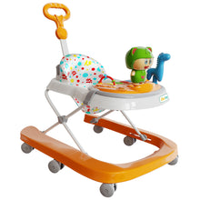 1st Step Walker with Push Handle, Musical Play Tray and Multi Level Height Adjustment