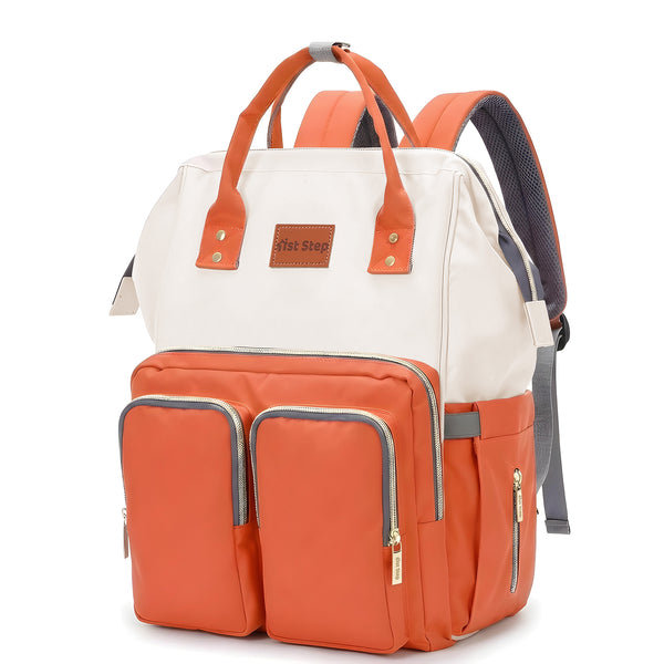 1st Step Smart And Multi-Functional Diaper Bag - Orange