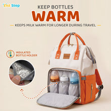 1st Step Smart And Multi-Functional Diaper Bag - Orange