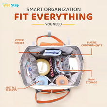 1st Step Smart And Multi-Functional Diaper Bag - Orange