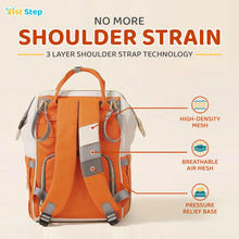 1st Step Smart And Multi-Functional Diaper Bag - Orange